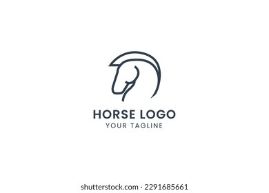 horse logo vector icon illustration