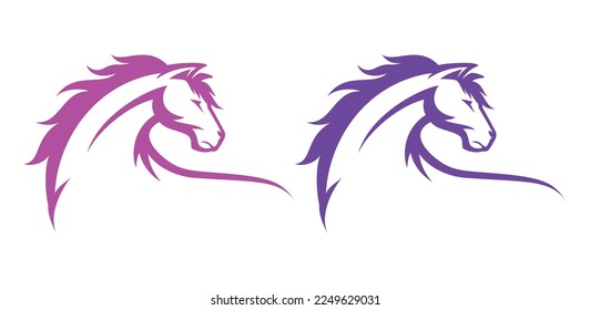 Horse Logo Vector Icon Symbol Template. Horse Illustration