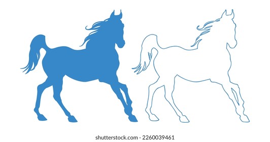 Horse Logo Vector Icon Symbol Template. Horse Vector Illustration