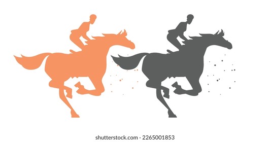Plantilla de símbolo del icono del vector con logotipo de caballo. Ilustración de vectores de caballo