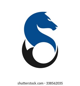 horse logo vector. icon template.