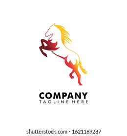 Horse logo vector illustration art