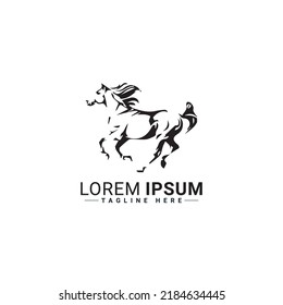 Horse logo vector illustration design 