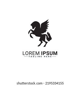 Logo des Pferdes, Vektorgrafik-Design 