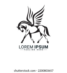 Horse logo vector illustration design 
