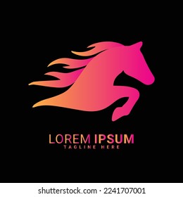 Horse logo vector Illustration design