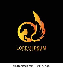 Vector de logotipo de caballo Diseño de ilustración