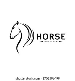 Front View Running Horse Logo Stock Vector (Royalty Free) 1090765634 ...