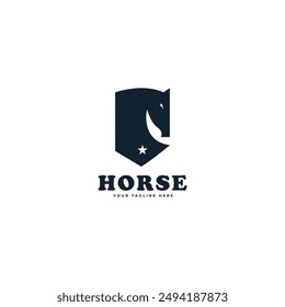 horse logo vector illustration vintage template icon graphic design