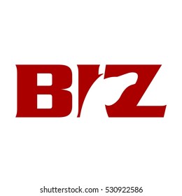 horse logo vector. letter B I Z logotype.