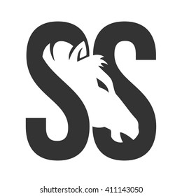 Horse Logo Vector Letter S Logo Stock Vector (Royalty Free) 411143050 ...