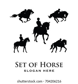 Horse Logo Vector Silhouette