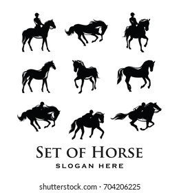 Horse Logo Vector Silhouette
