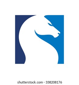 horse logo vector. logo template. icon template.