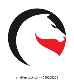 horse logo vector. logo template. icon template.