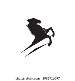 Horse logo vector template illustration