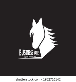 Horse logo vector template illustration
