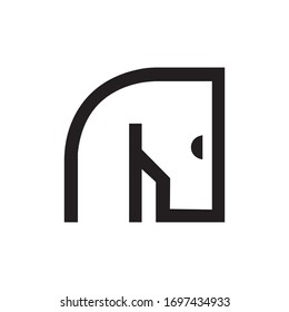Horse logos vector design template