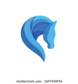 Horse logos vector design template