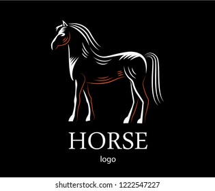 Horse logotype - vector illustration