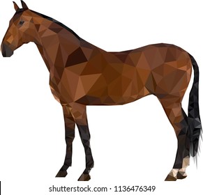 Horse Low Poly Art