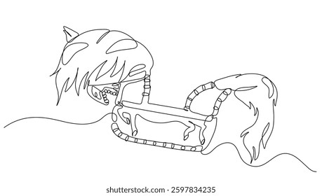 Horse lumping or jaran kepang a traditional art from Indonesia Java made of woven bamboo