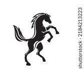horse macho vector logo minimalize.
