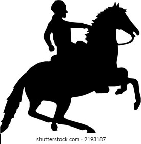 horse and man