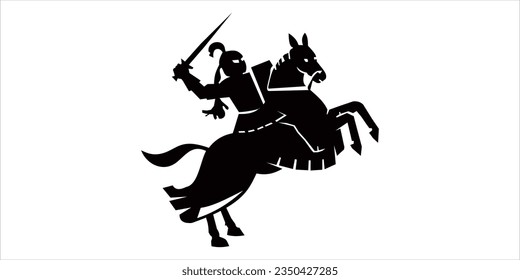 horse in man design vector 
