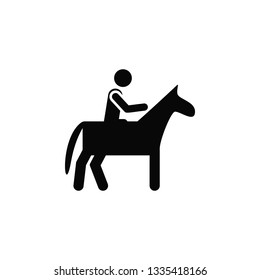 Horse Man Icon Element Simple Icon Stock Vector (Royalty Free ...