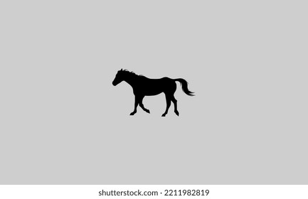 horse mascot design vector illustration flat
