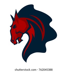 Horse Mascot Logo Stock Vector (royalty Free) 762045388