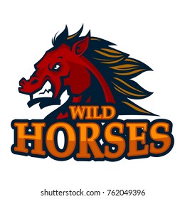 horse mascot logo