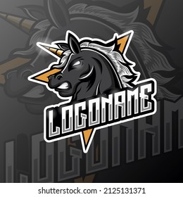 Horse Mascot Logo Esport Template