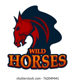 Horse Mascot Logo Stock Vector (Royalty Free) 762045376 | Shutterstock