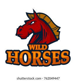 Horse Mascot Logo Stock Vector (Royalty Free) 762045376 | Shutterstock