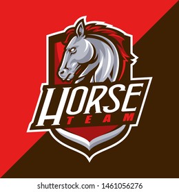 Horse Mascot Logo Sport Vector