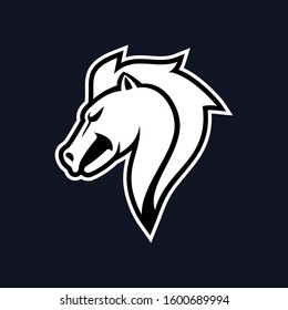 Horse mascot sport design vector