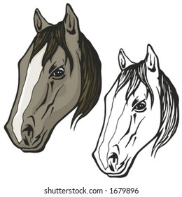 Horse Mascot for sport teams. Great for t-shirt designs, school mascot logo and any other design work. Ready for vinyl cutting.