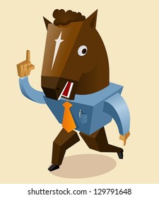 Horse mask 2013 trend. Vector illustration