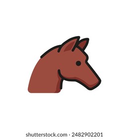 Horse meat line icon. Horse, hippodrome, livestock. Meat concept. Vector illustration can be used for topics like food, animal, agriculture