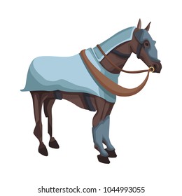 Horse with medieval armour