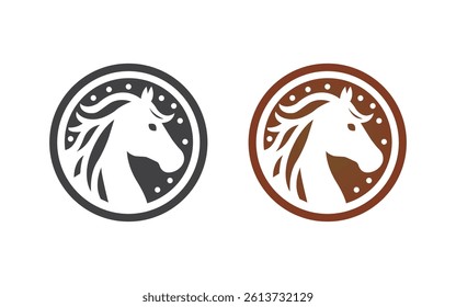 Horse - Minimalist and Flat Logo - Vector illustration Horse  logo Design