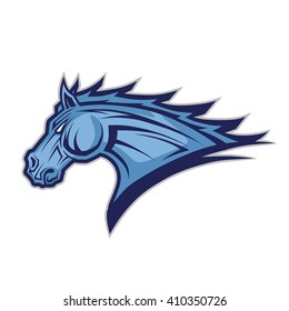 Horse Or Mustang Head Mascot