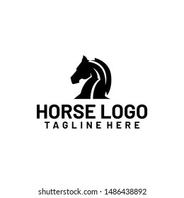 Horse Head Isolated Vector Black Logo Stock Vector (Royalty Free ...