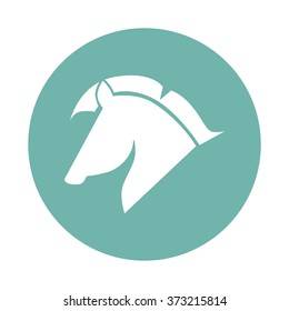  Horse muzzle in profile icon