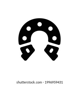 Horse nail vector icon, isolated on white background
