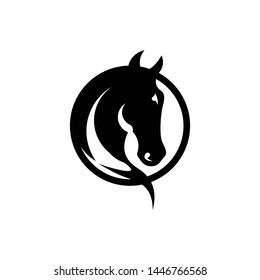 horse with negative logo template