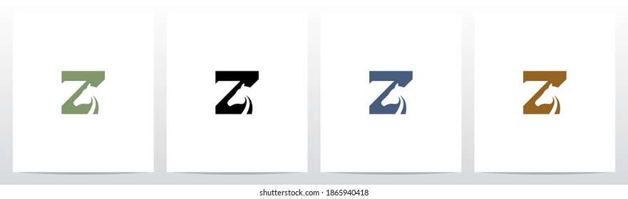 Design des Logos für Pferde auf Buchstaben Z