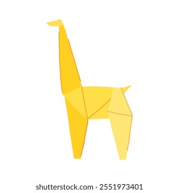 horse origami animals cartoon. bird fox, turtle dragon, dinosaur penguin horse origami animals sign. isolated symbol vector illustration